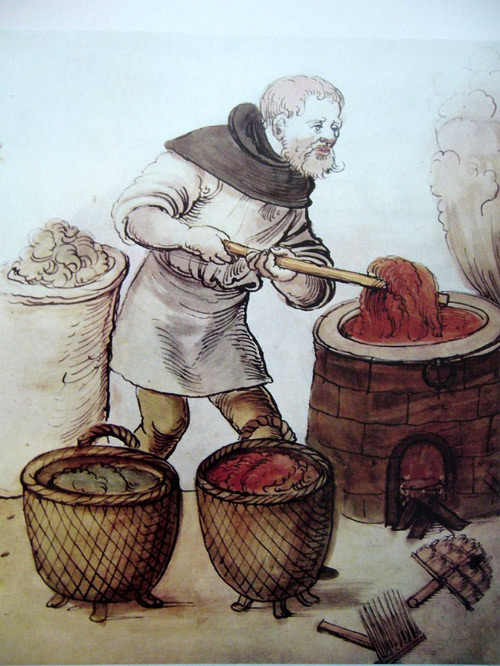 Dyeing in the Middle Ages