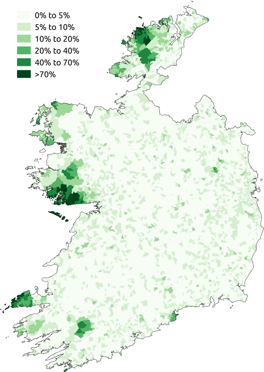 The percentage of respondents who said they spoke Irish daily outside the education system in the 2011 census in the State.