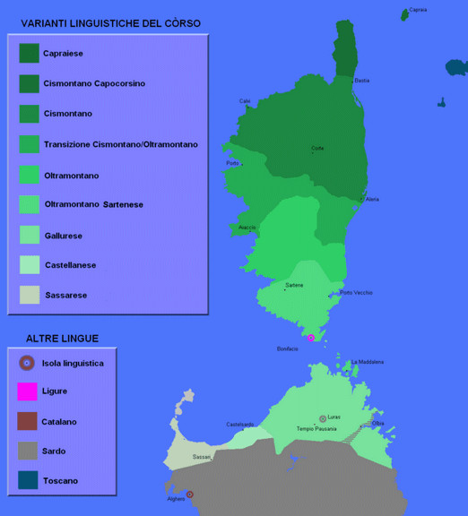 Corsican dialects