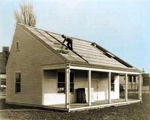 MIT's Solar House #1, built in 1939, used seasonal thermal storage for year-round heating