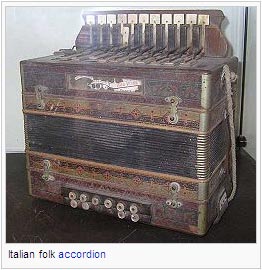 Italian folk accordion