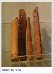 Italian folk flutes