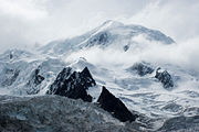Mont Blanc in the Alps is the highest peak in the EU.