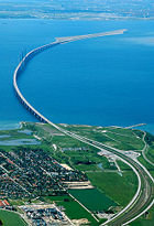 The Oresund Bridge between Denmark and Sweden is part of the Trans-European Networks