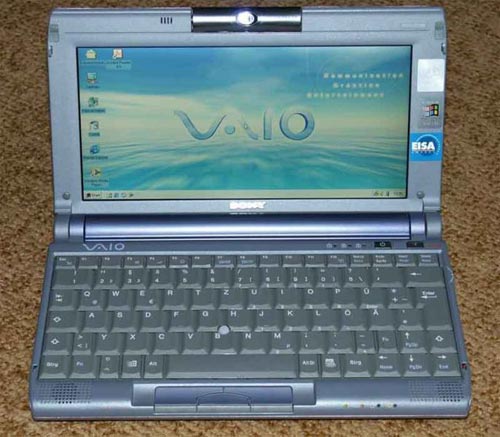 Sony VAIO C1 subnotebook.