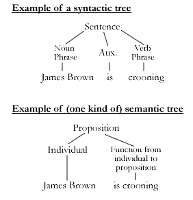 Syntactic semantic trees