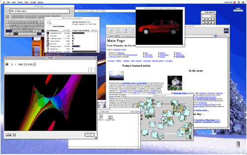 Mac OS 7.6.1 performing various tasks image