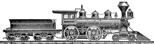 An American class steam locomotive