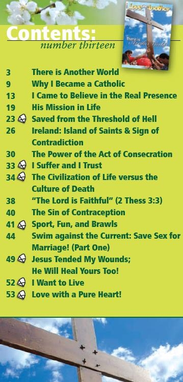Contents of "Love One Another!" Christian magazine, issue 13 