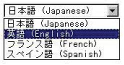 Let users “select” their language