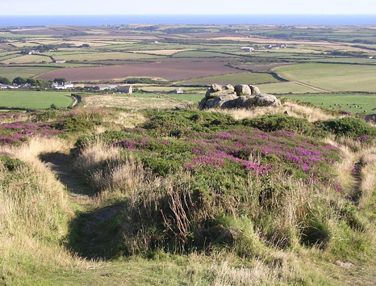 The view from Carn Brea beaco