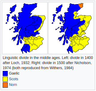 Linguistic divide in the middle ages