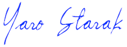 Yaro Starak signature