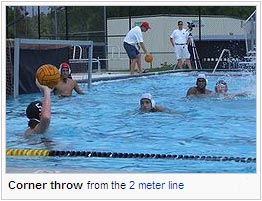 Corner throw from the 2 meter line