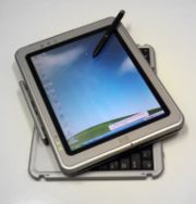 HP Compaq tablet PC with rotating/removable keyboard.