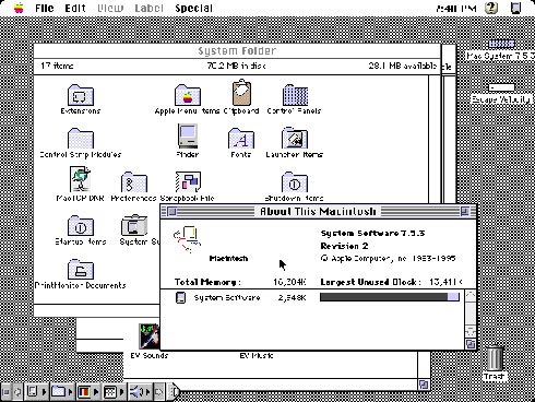 System 7 was the first major upgrade of the Macintosh operating system