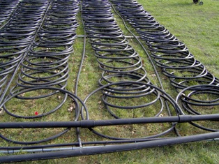 Loop field for a 12-ton system (unusually large for most residential applications)