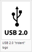 USB 2.0 "trident" logo