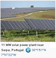 11 MW solar power plant near Serpa, Portugal