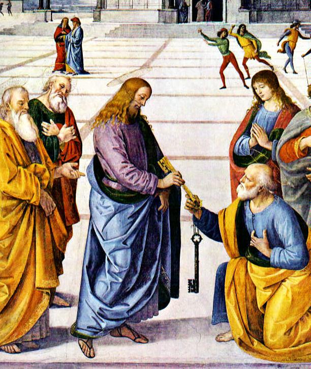 Christ Handing the Keys to St Peter, by Pietro Perugino (1481–82)